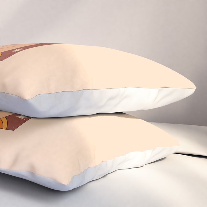 Neutral 70s Western Boots Pillow Sham Gallery Image 3