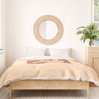 Neutral 70s Western Boots Duvet Cover Gallery Image 3