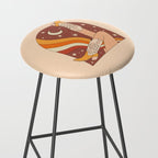 Neutral 70s Western Boots Stool Gallery Image 2