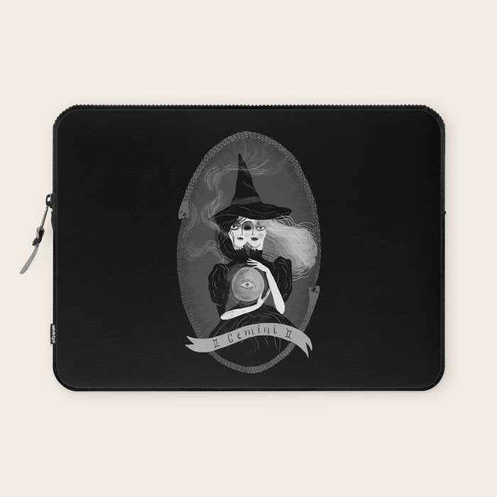 Gemini Witchy Zodiac Laptop Sleeve Gallery Image 1