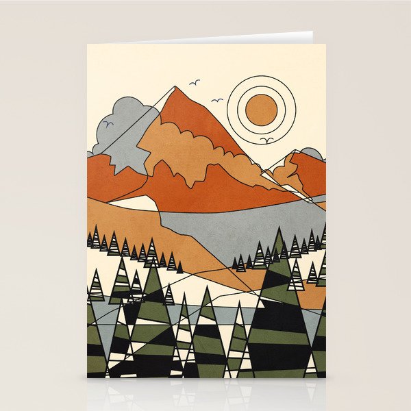 Wild Abstract Landscape 3 Stationery Card Gallery Image 2