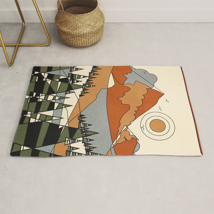 Wild Abstract Landscape 3 Rug Gallery Image 1