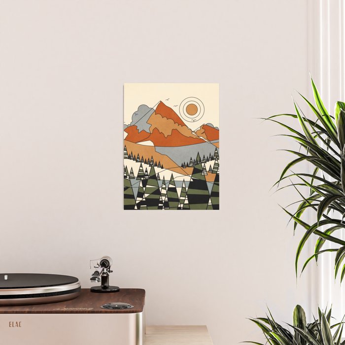 Wild Abstract Landscape 3 Poster Gallery Image 2