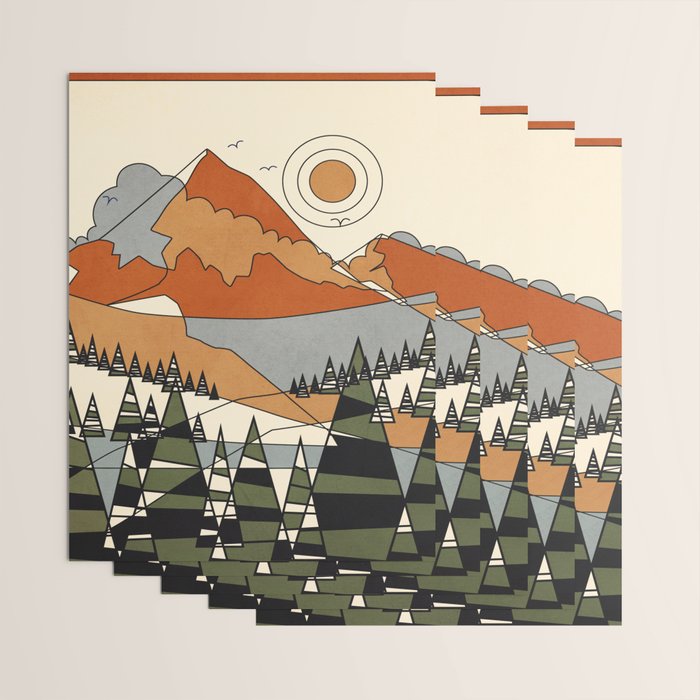 Wild Abstract Landscape 3 Wrapping Paper Gallery Image 3