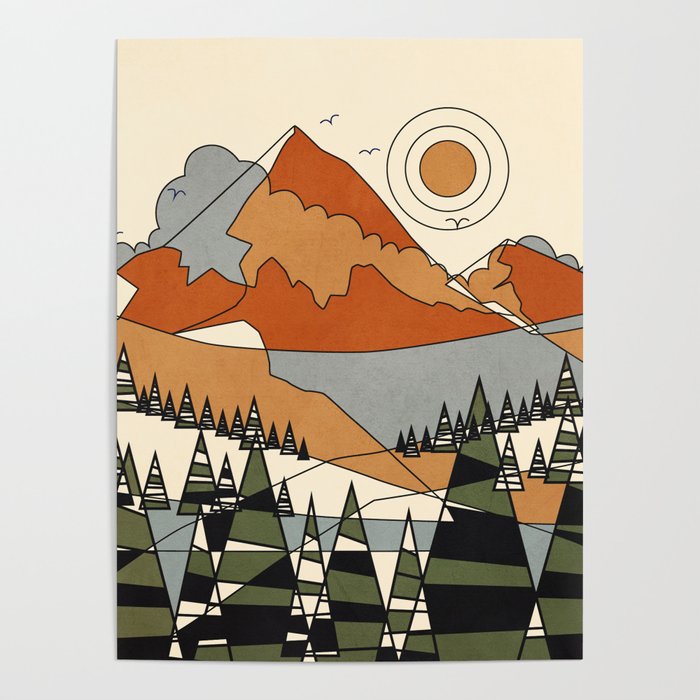 Wild Abstract Landscape 3 Poster Gallery Image 1