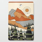 Wild Abstract Landscape 3 Cutting Board Gallery Image 1