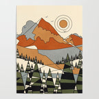 Wild Abstract Landscape 3 Poster Gallery Image 4