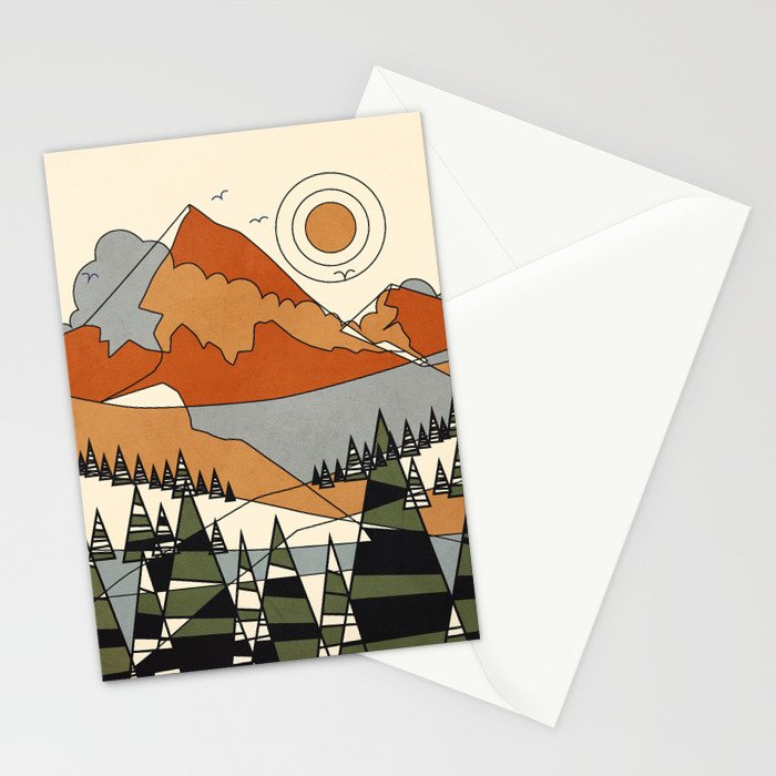 Wild Abstract Landscape 3 Stationery Card Gallery Image 2