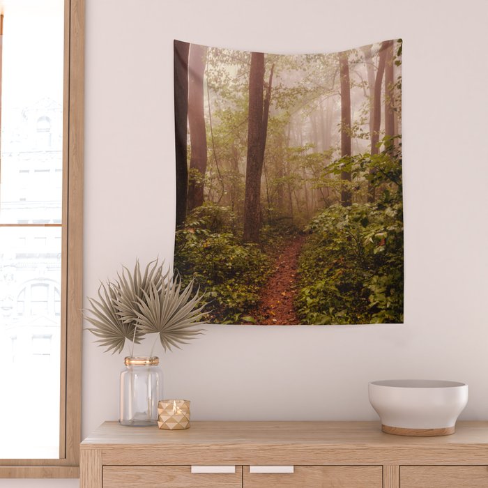 Smoky Mountain Forest Adventure II - National Park Nature Photography Wall Tapestry Gallery Image 2