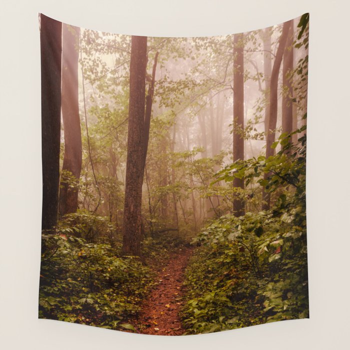 Smoky Mountain Forest Adventure II - National Park Nature Photography Wall Tapestry Gallery Image 4