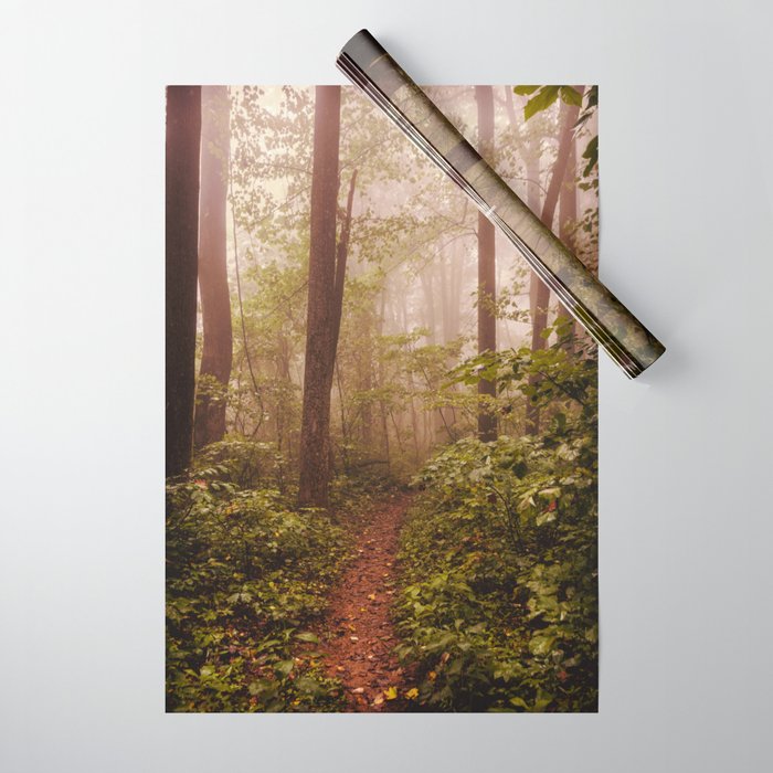 Smoky Mountain Forest Adventure II - National Park Nature Photography Wrapping Paper Gallery Image 1