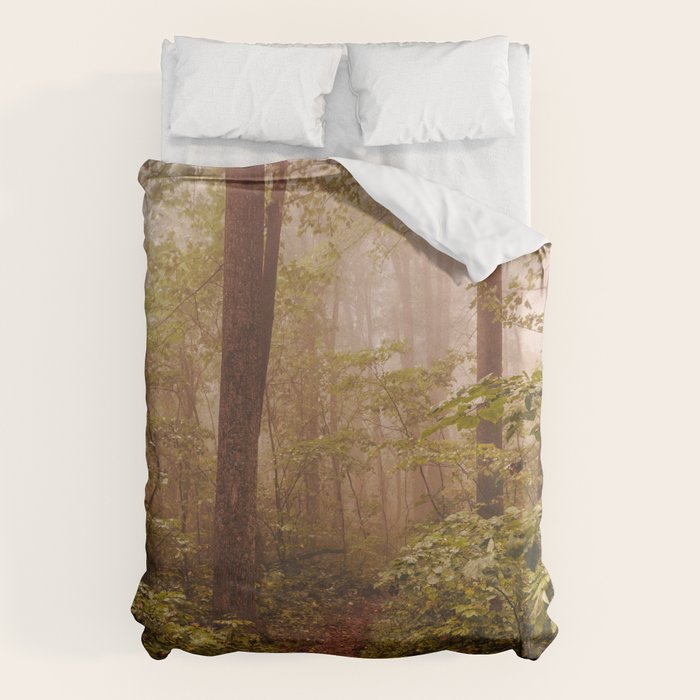 Smoky Mountain Forest Adventure II - National Park Nature Photography Duvet Cover Gallery Image 6