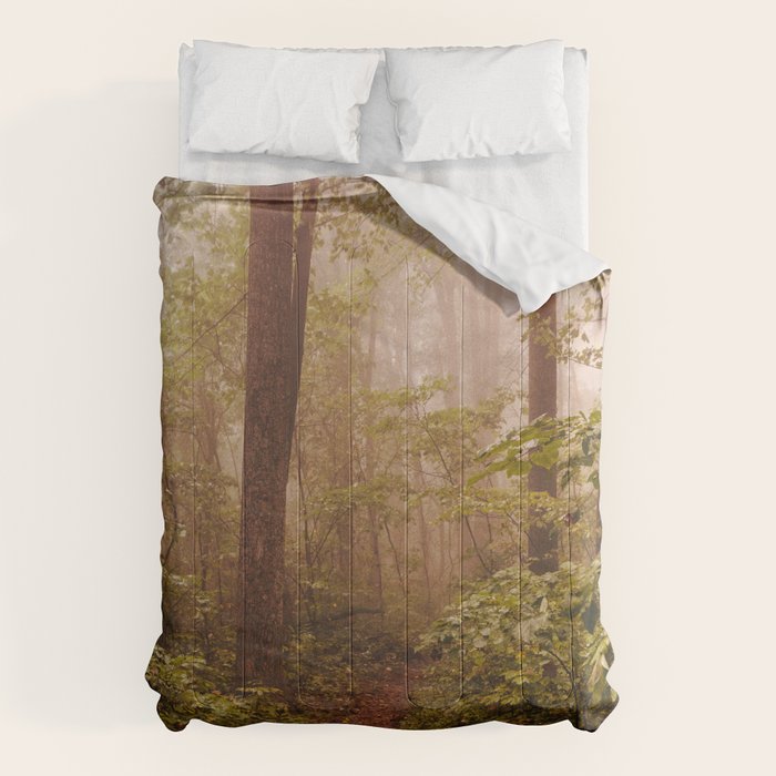 Smoky Mountain Forest Adventure II - National Park Nature Photography Comforter Gallery Image 6