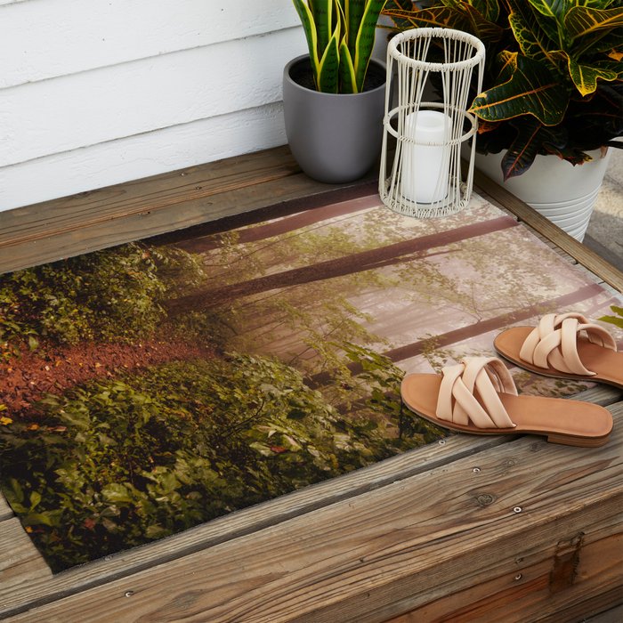 Smoky Mountain Forest Adventure II - National Park Nature Photography Outdoor Rug Gallery Image 2
