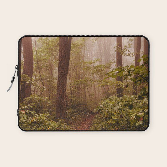 Smoky Mountain Forest Adventure II - National Park Nature Photography Laptop Sleeve Gallery Image 1