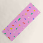 Abstract colorful organic shape art pattern Yoga Mat Gallery Image 1