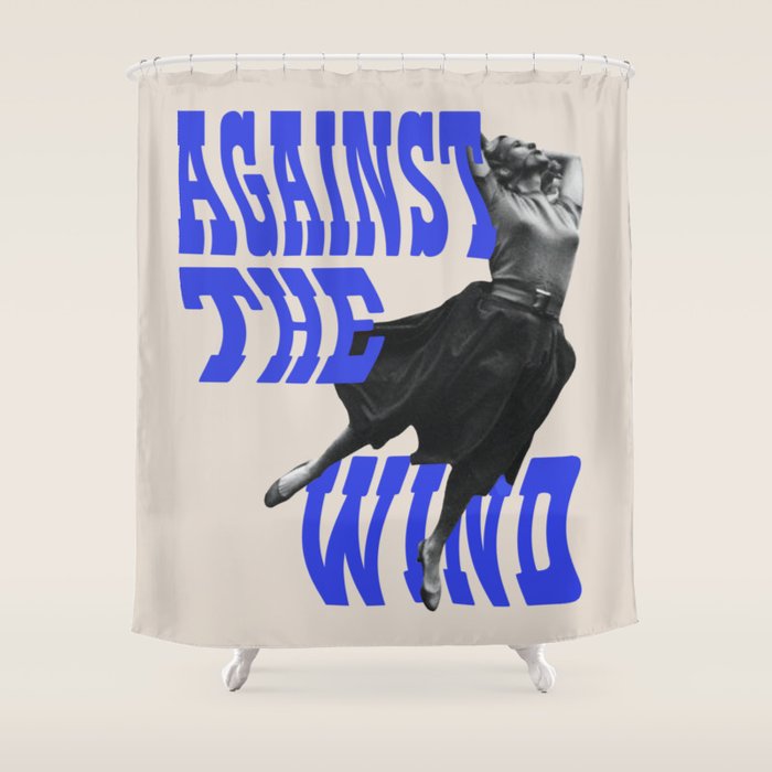 Against the Wind Shower Curtain Gallery Image 1