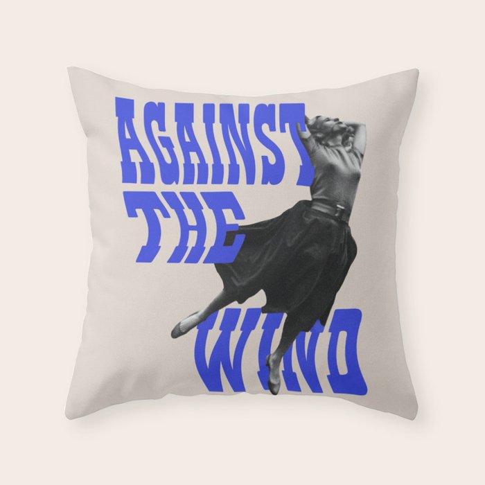 Against the Wind Throw Pillow Gallery Image 6