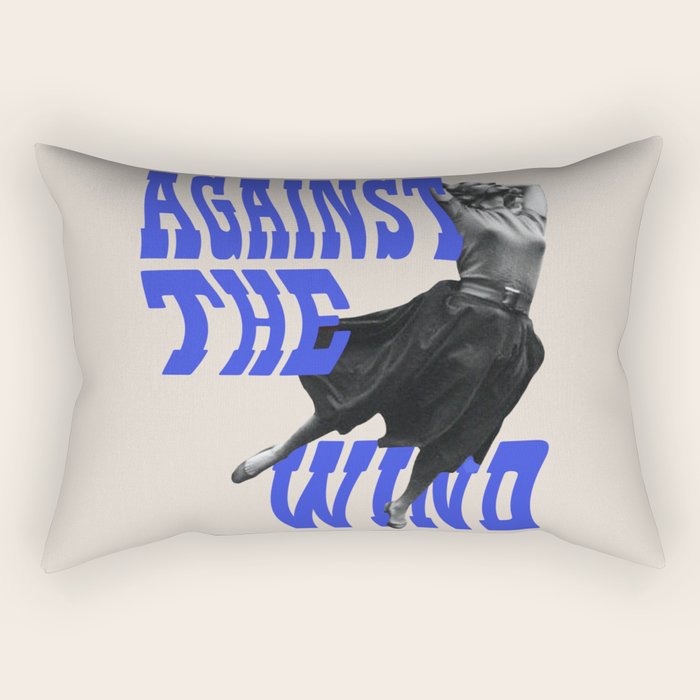 Against the Wind Rectangular Pillow Gallery Image 2