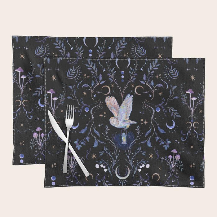 Moonlight Owl Placemat