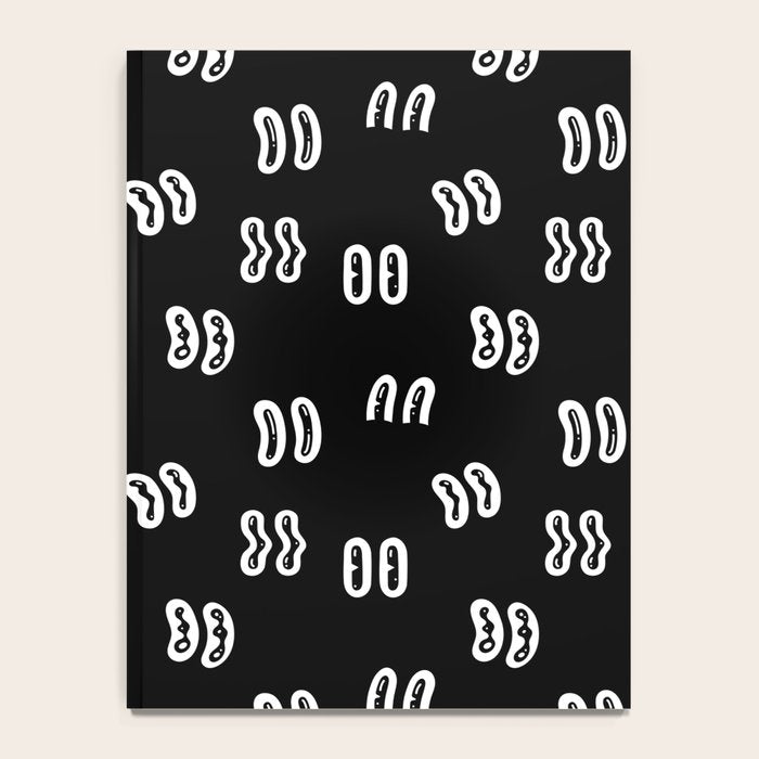 Vintage eye cartoon pattern Notebook Gallery Image 4