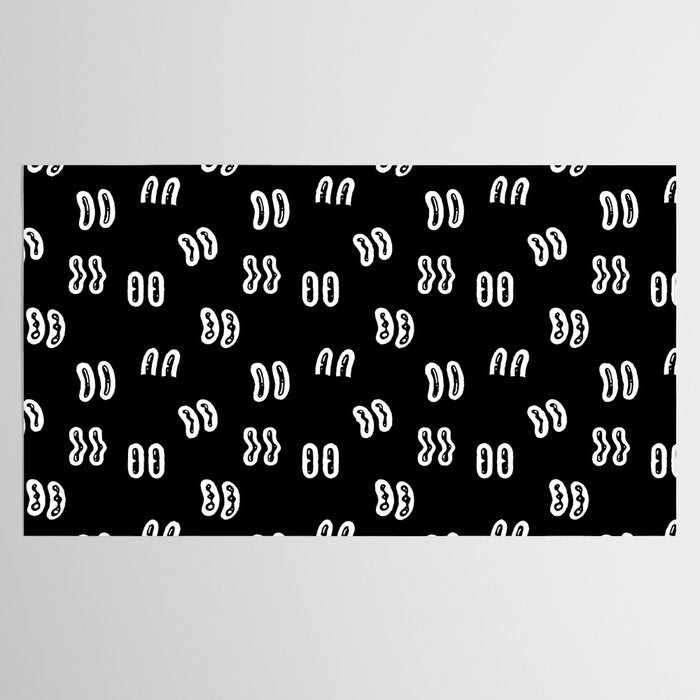 Vintage eye cartoon pattern Tablecloth Gallery Image 2
