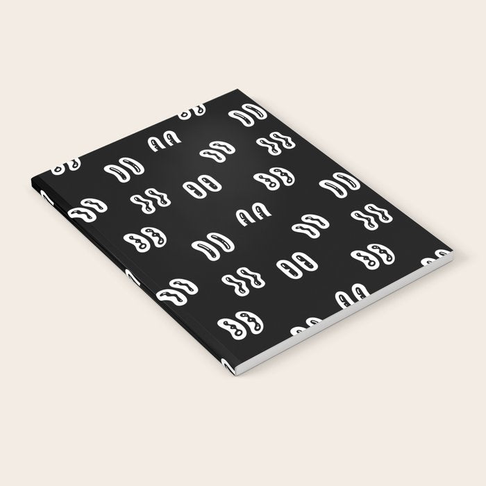 Vintage eye cartoon pattern Notebook Gallery Image 2