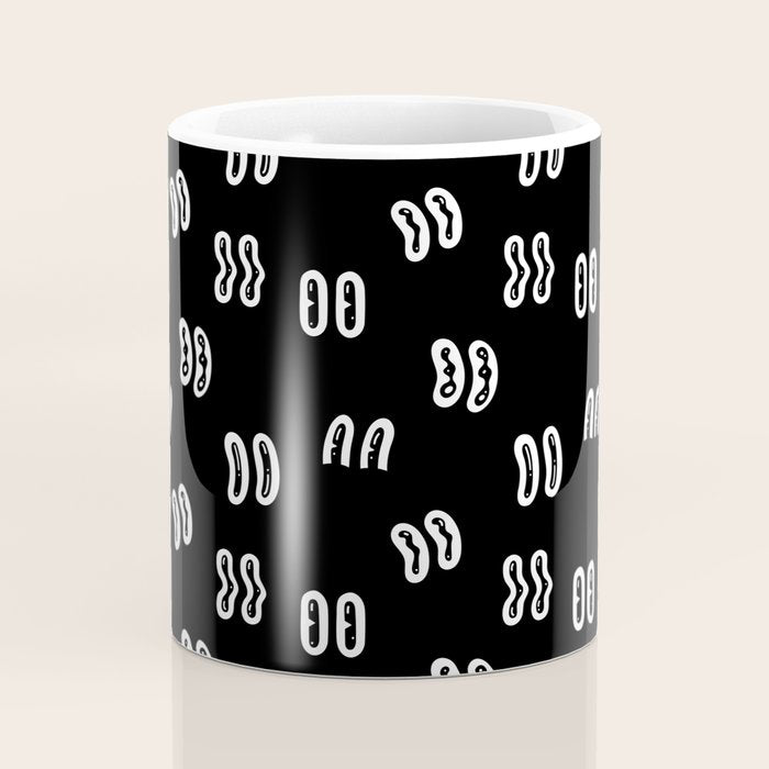 Vintage eye cartoon pattern Coffee Mug Gallery Image 4