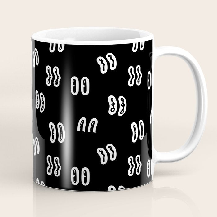 Vintage eye cartoon pattern Coffee Mug Gallery Image 1