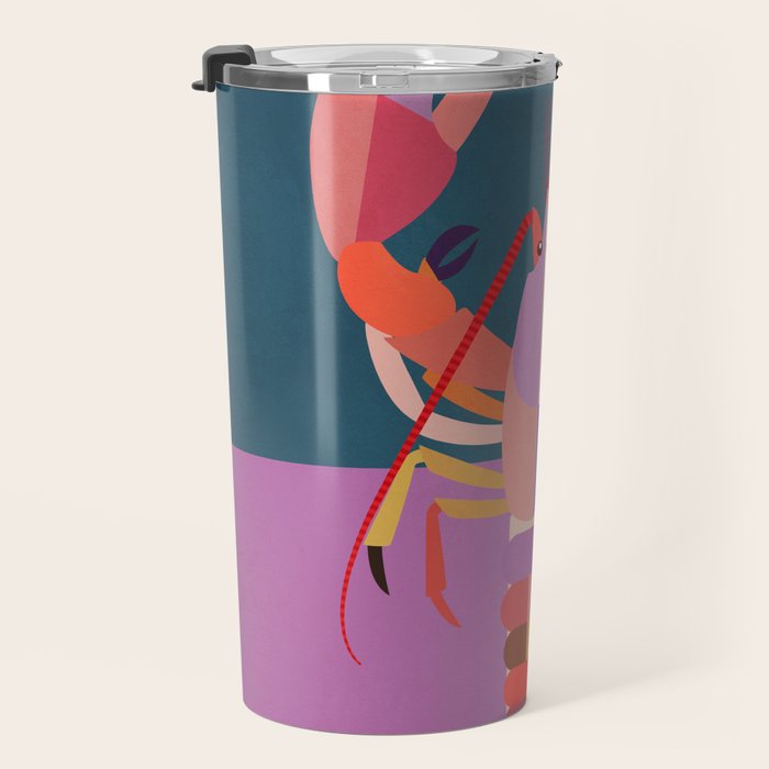 Abstract Lobster Travel Mug Gallery Image 3