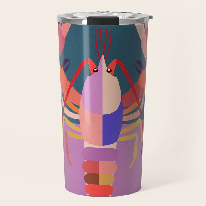Abstract Lobster Travel Mug Gallery Image 1