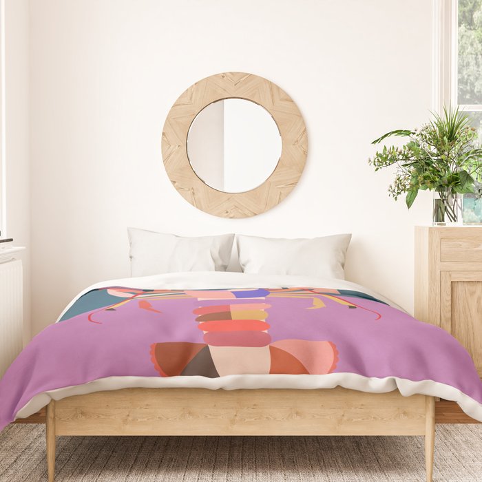 Abstract Lobster Duvet Cover Gallery Image 3