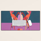 Abstract Lobster Desk Mat Gallery Image 1