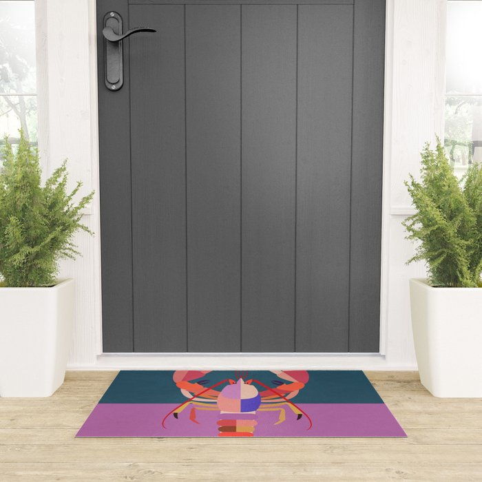 Abstract Lobster Welcome Mat Gallery Image 3