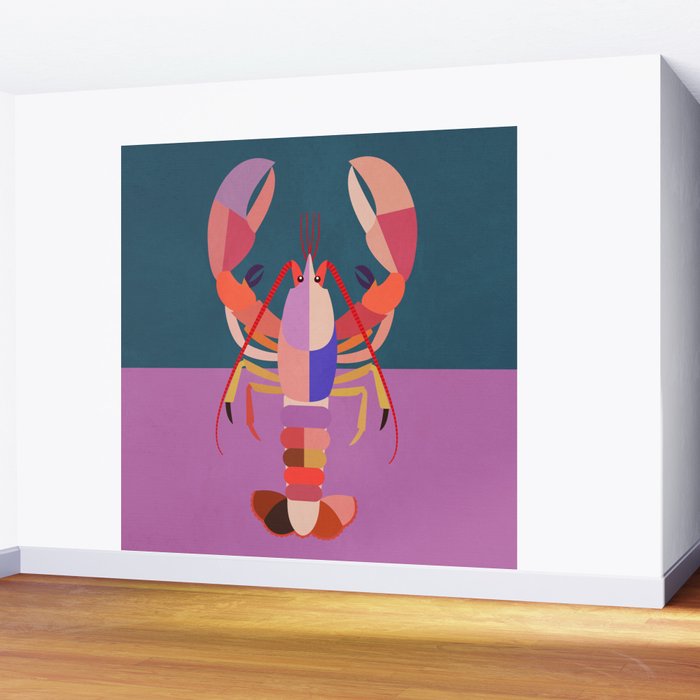 Abstract Lobster Wall Mural Gallery Image 2