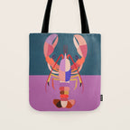 Abstract Lobster Tote Bag Gallery Image 1