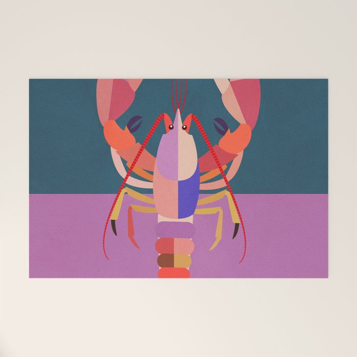 Abstract Lobster Welcome Mat Gallery Image 1