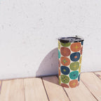 Mid Century Modern Retro Atomic Future Pattern in Mid Mod Colors on Cream Travel Mug Gallery Image 4