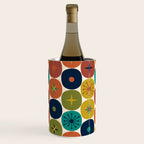 Mid Century Modern Retro Atomic Future Pattern in Mid Mod Colors on Cream Wine Chiller Gallery Image 1