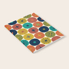 Mid Century Modern Retro Atomic Future Pattern in Mid Mod Colors on Cream Notebook Gallery Image 2