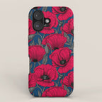 Night poppy garden  iPhone Case Gallery Image 1