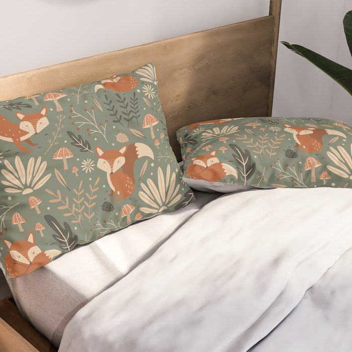 Wild Foxes Pillow Sham Gallery Image 2