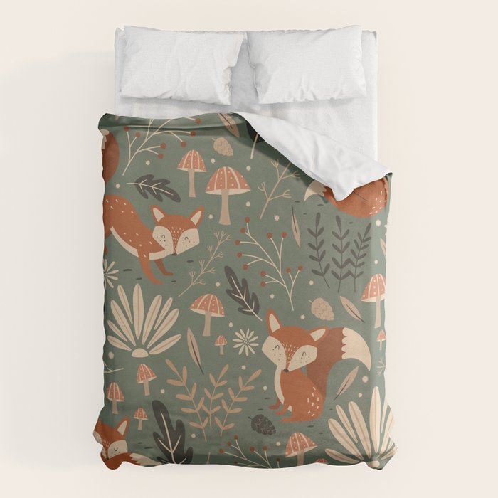 Wild Foxes Duvet Cover Gallery Image 1