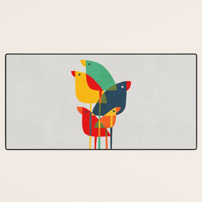 Little birds Desk Mat Gallery Image 3