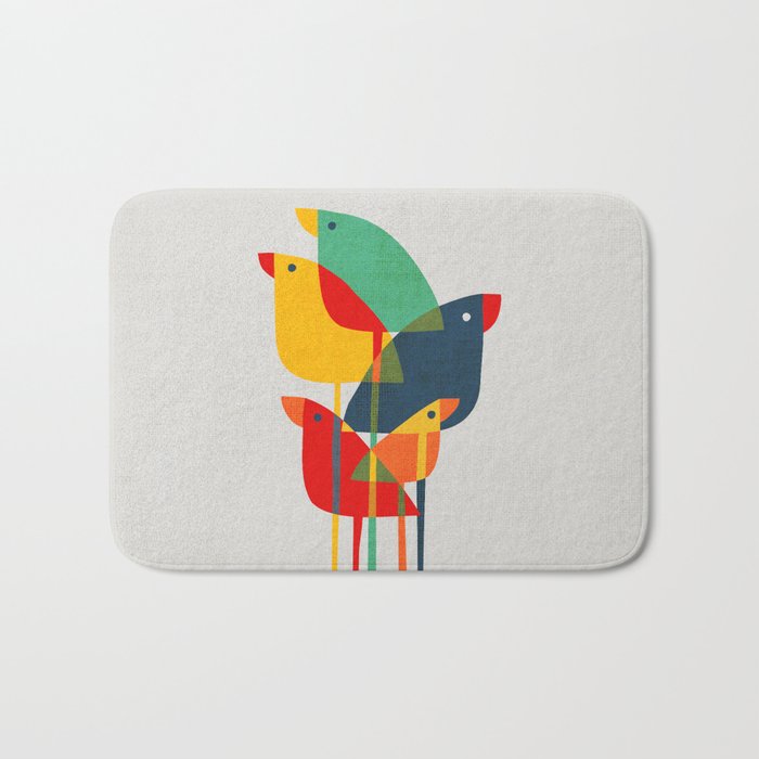Little birds Bath Mat Gallery Image 1