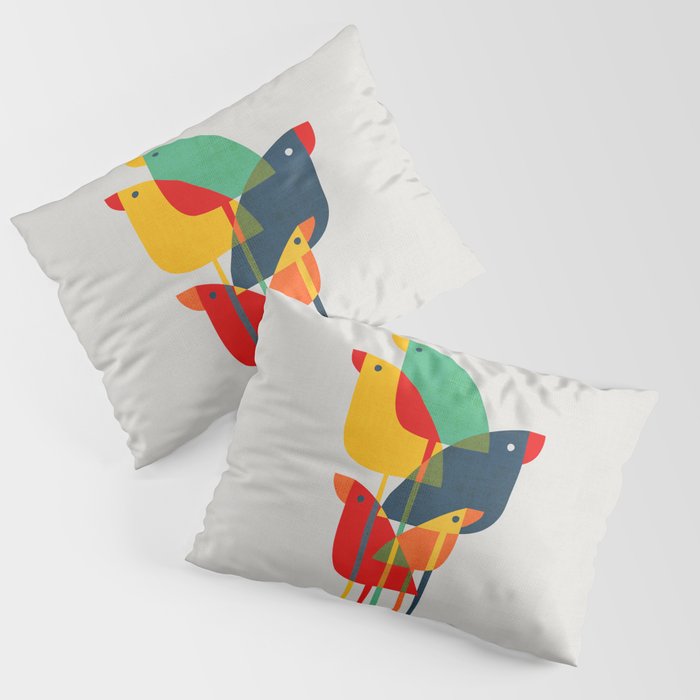 Little birds Pillow Sham Gallery Image 3