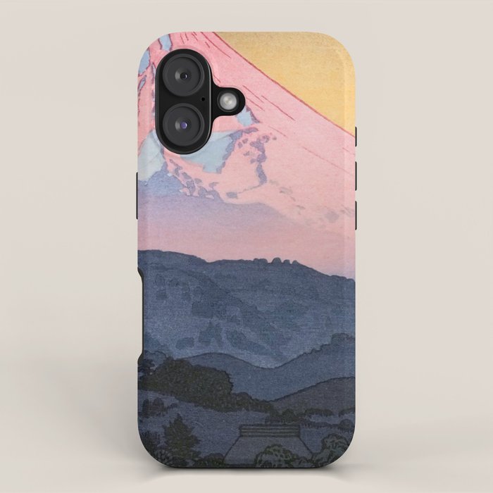 Yoshida Toshi 1911 1995 Mt Fuji from Nagaoka Morning  iPhone Case Gallery Image 1