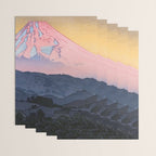 Yoshida Toshi 1911 1995 Mt Fuji from Nagaoka Morning  Wrapping Paper Gallery Image 3