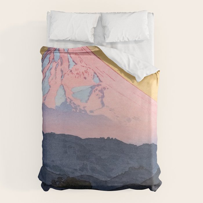 Yoshida Toshi 1911 1995 Mt Fuji from Nagaoka Morning  Duvet Cover Gallery Image 6