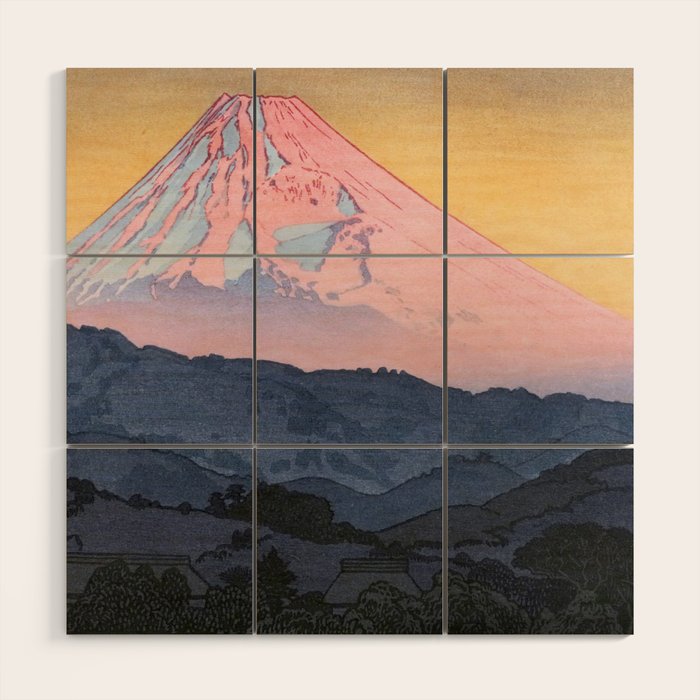 Yoshida Toshi 1911 1995 Mt Fuji from Nagaoka Morning  Wood Wall Art Gallery Image 1